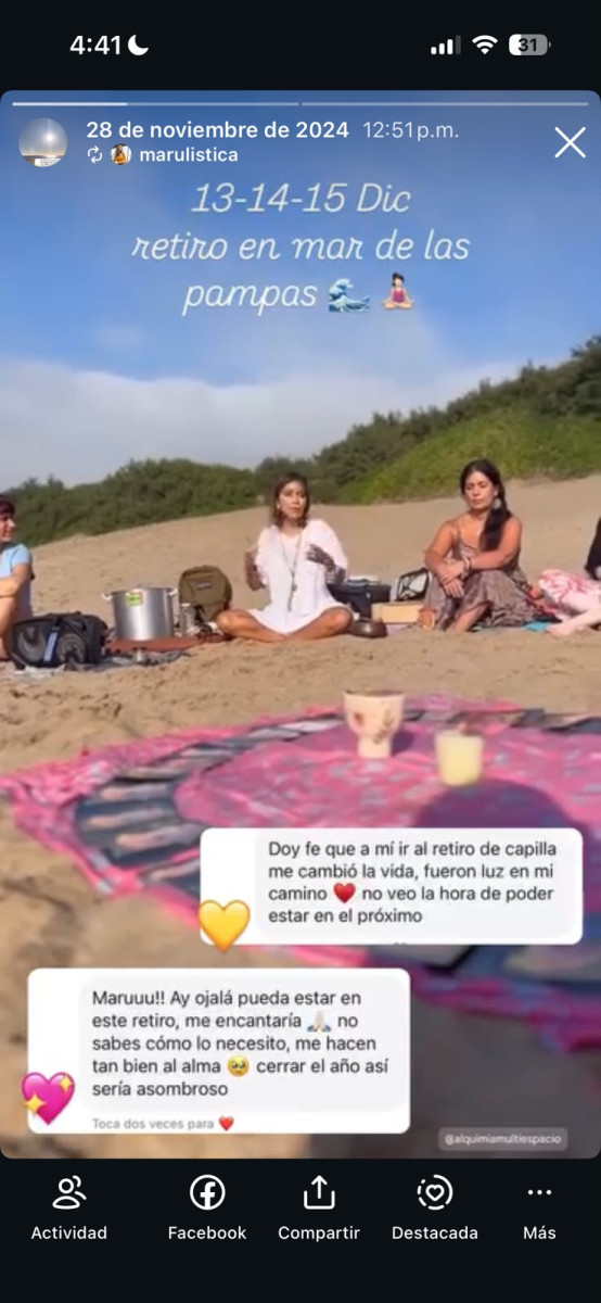 “El retiro me cambió la vida”